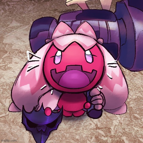 POV: Tinkaton has a gift for you (Art by sherbovania) | made w/ Imgflip meme maker