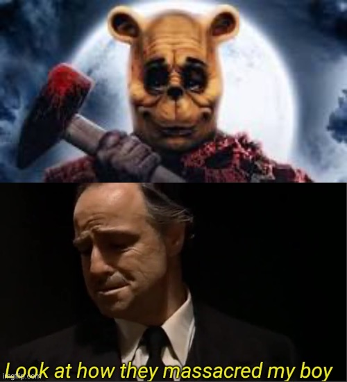 lol | image tagged in killer bear,look at how they massacred my boy | made w/ Imgflip meme maker