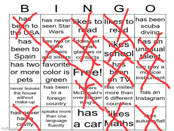 I did this 10 months ago so did it again! | image tagged in bingo | made w/ Imgflip meme maker