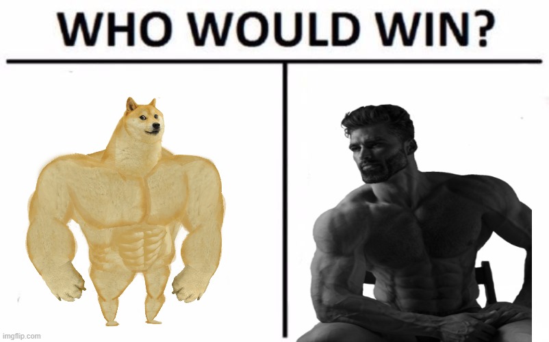 Can we make a version of the giga-Chad meme, but with a buff