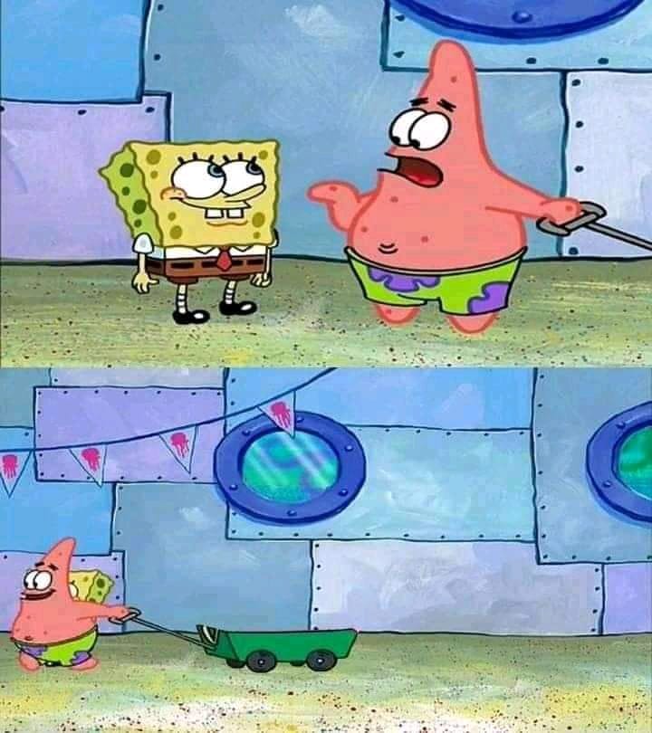 High Quality patrick (let's go home) Blank Meme Template