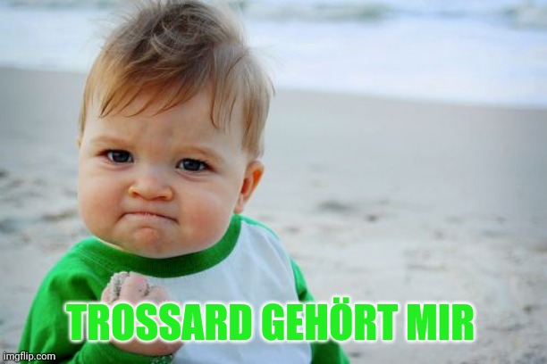 Success Kid Original Meme | TROSSARD GEHÖRT MIR | image tagged in memes,success kid original | made w/ Imgflip meme maker