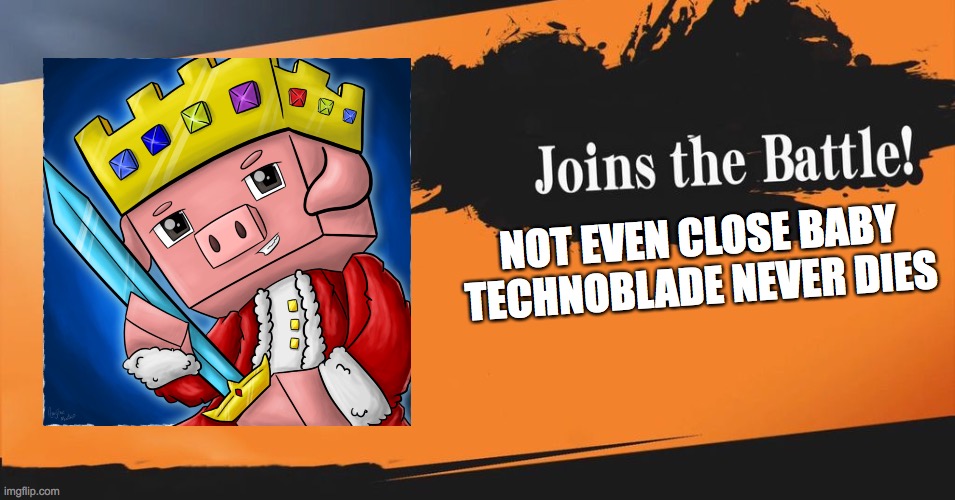 Smash Bros. | NOT EVEN CLOSE BABY TECHNOBLADE NEVER DIES | image tagged in smash bros | made w/ Imgflip meme maker