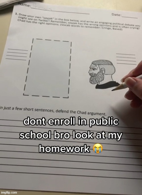 image tagged in middle school | made w/ Imgflip meme maker