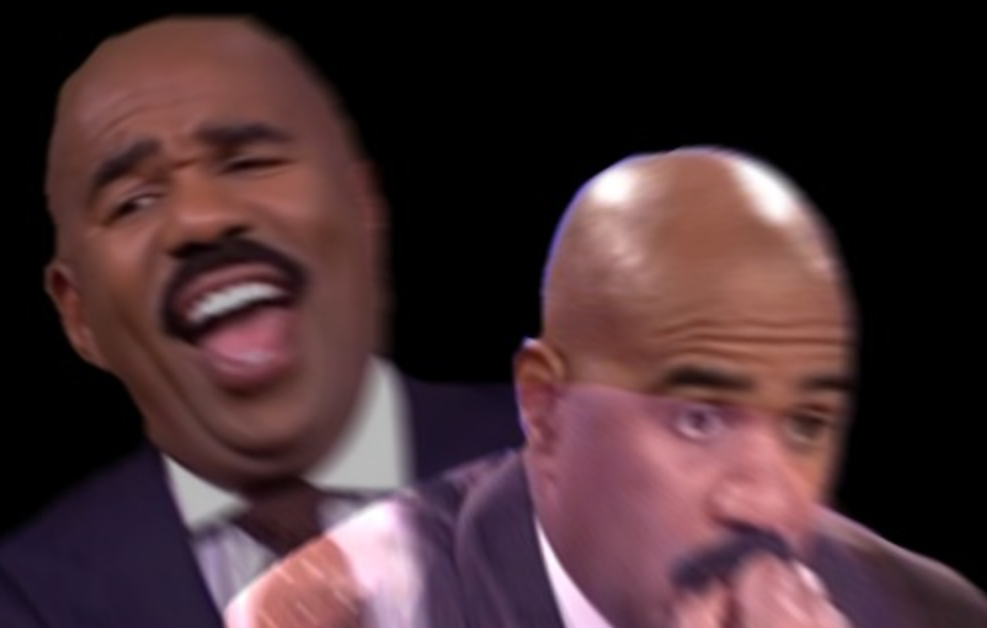 High Quality Conflicted Steve Harvey (better quality) Blank Meme Template