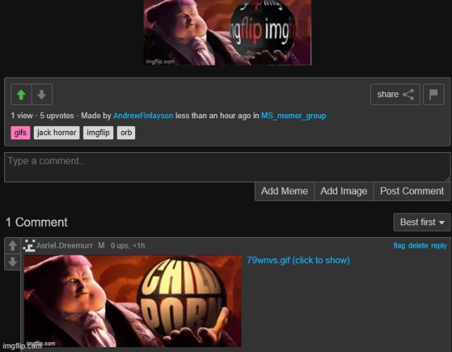 Andrew when: | made w/ Imgflip meme maker