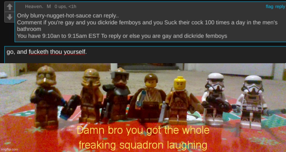 image tagged in clone trooper got the whole squad lauging | made w/ Imgflip meme maker