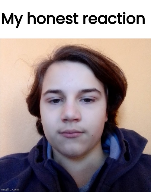 My honest reaction | image tagged in bitch who | made w/ Imgflip meme maker