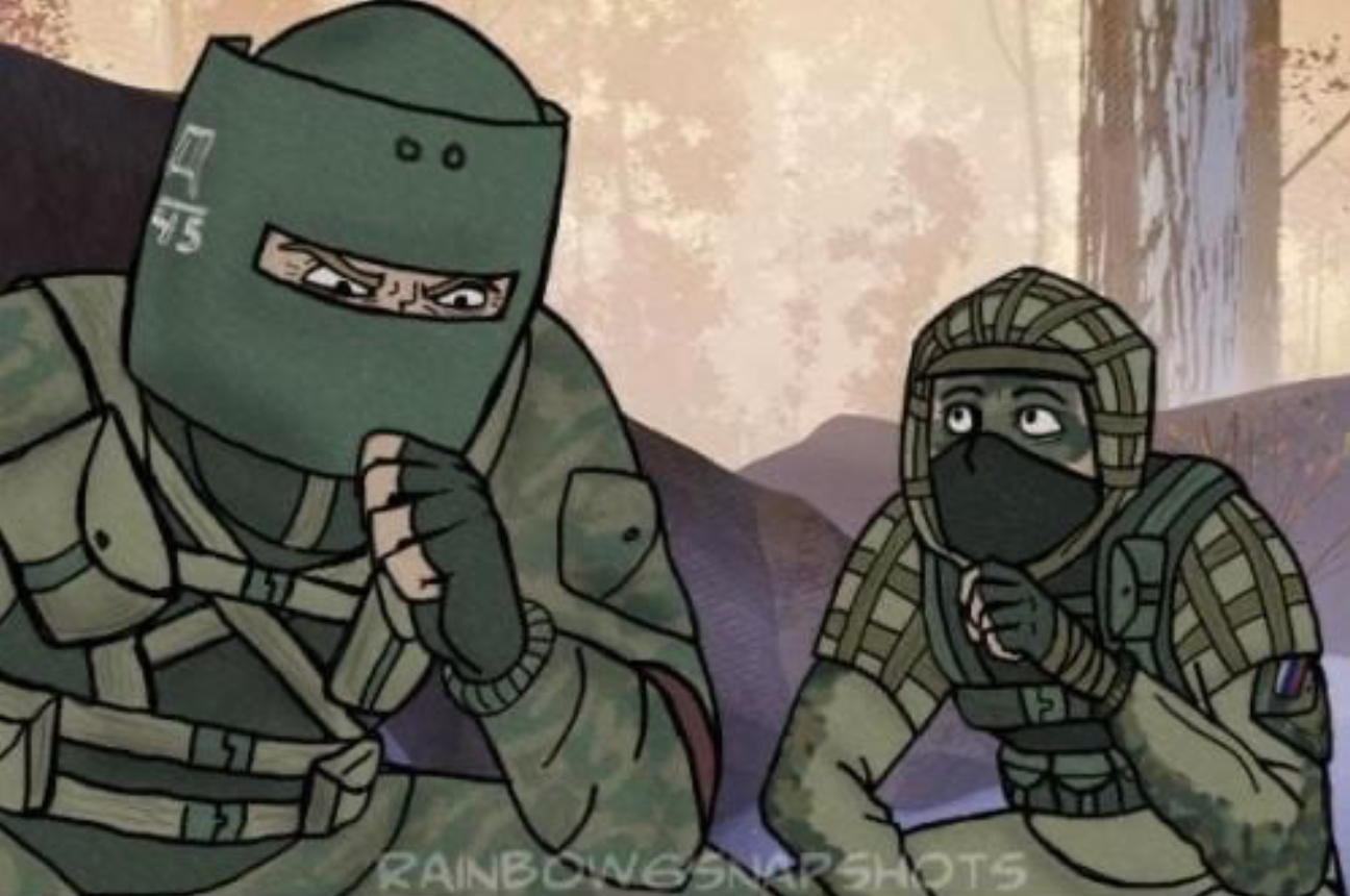 High Quality Kapkan & Tachanka Blank Meme Template