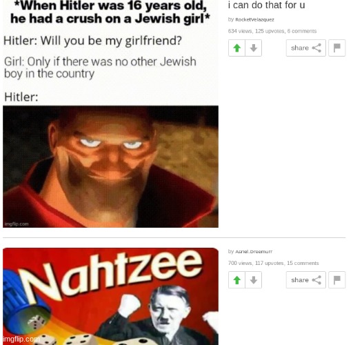 LMAO ACCIDENTAL COMEDY | image tagged in nahtzee,accidental comedy,hitler | made w/ Imgflip meme maker