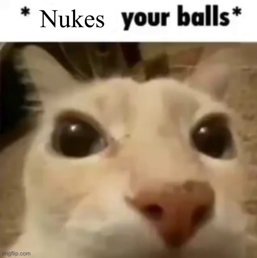 X your balls | Nukes | image tagged in x your balls | made w/ Imgflip meme maker