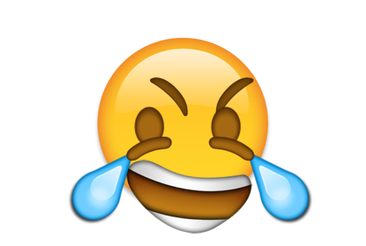 High Quality Laughing too hard emoji Blank Meme Template