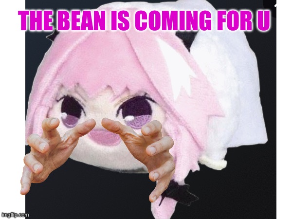 THE BEAN | THE BEAN IS COMING FOR U | image tagged in astolfo | made w/ Imgflip meme maker