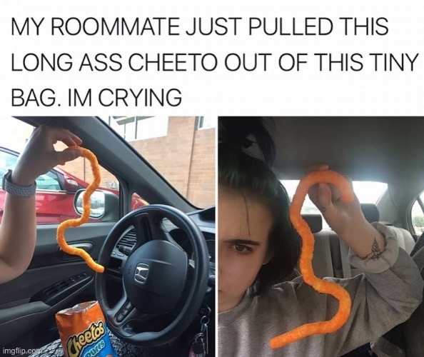 I’m crying as well XD | image tagged in memes,funny,cheetos,lucky | made w/ Imgflip meme maker