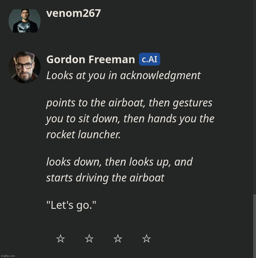suddenly the gordon freeman chat bot can talk | made w/ Imgflip meme maker