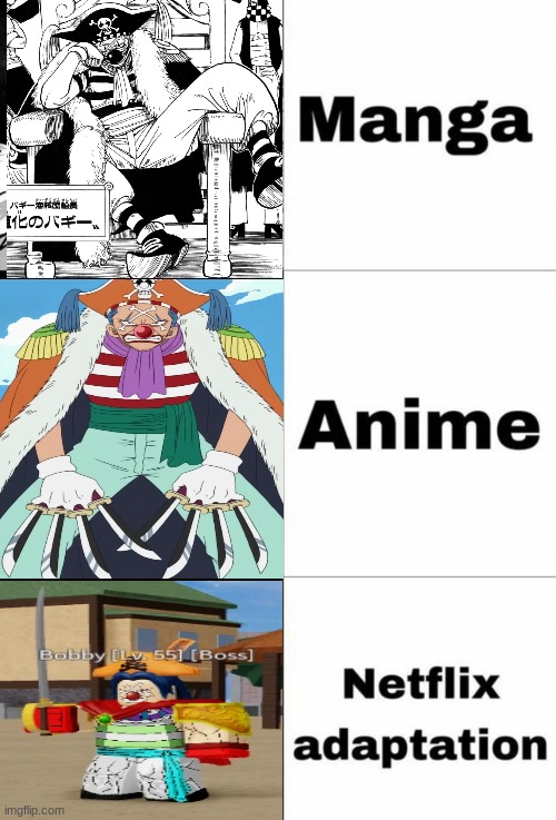 buggy got done dirty | image tagged in one piece,buggy,memes | made w/ Imgflip meme maker