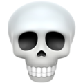 High Quality Iphone skull emoji Blank Meme Template
