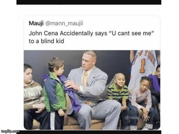 Oop | image tagged in john cena,dark humor,oh wow are you actually reading these tags | made w/ Imgflip meme maker