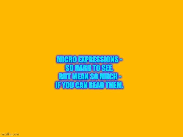 Micro expressions | MICRO EXPRESSIONS - 
SO HARD TO SEE. 

BUT MEAN SO MUCH -
IF YOU CAN READ THEM. | made w/ Imgflip meme maker