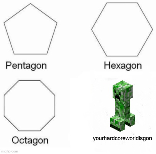 qwerty | yourhardcoreworldisgon | image tagged in memes,pentagon hexagon octagon | made w/ Imgflip meme maker