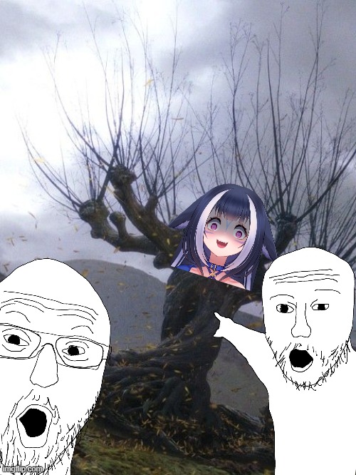 AYO! A Womping Willow!!! | image tagged in vtuber,harry potter | made w/ Imgflip meme maker