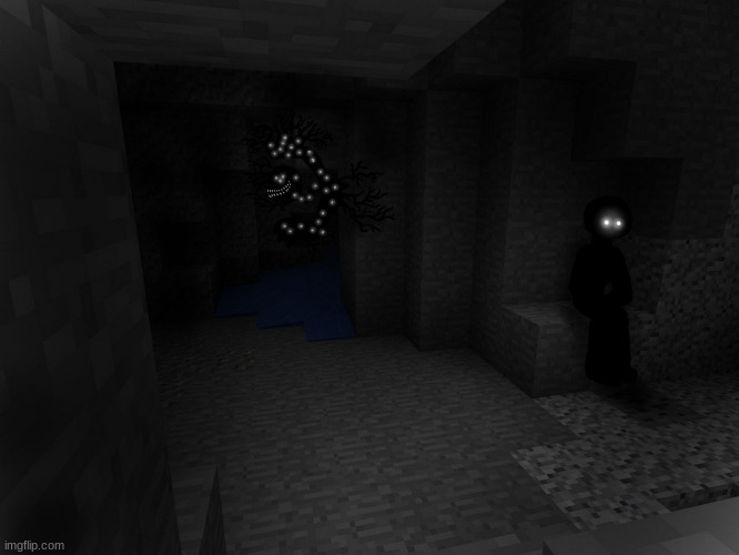 Minecraft cave in Ohio | image tagged in minecraft cursed cave | made w/ Imgflip meme maker