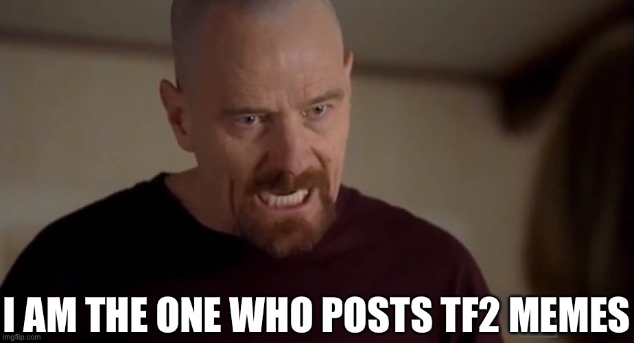 Got bored anyway | I AM THE ONE WHO POSTS TF2 MEMES | image tagged in i am the one who knocks | made w/ Imgflip meme maker
