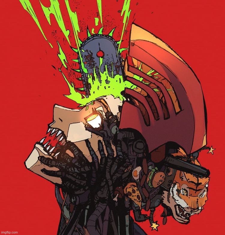 Epico chainsaw man pfp, feel free to screenshot | made w/ Imgflip meme maker