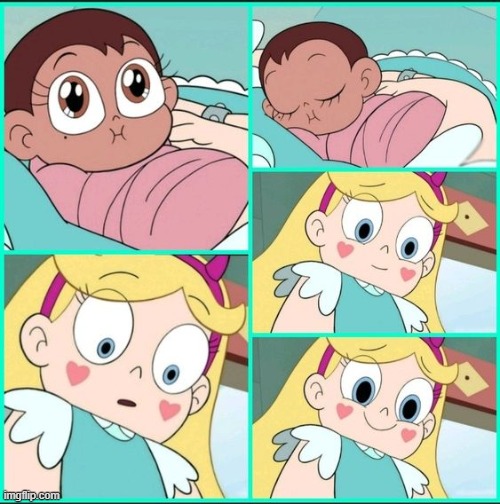 :) | image tagged in wholesome,svtfoe,memes,star vs the forces of evil,cute,wholesome content | made w/ Imgflip meme maker