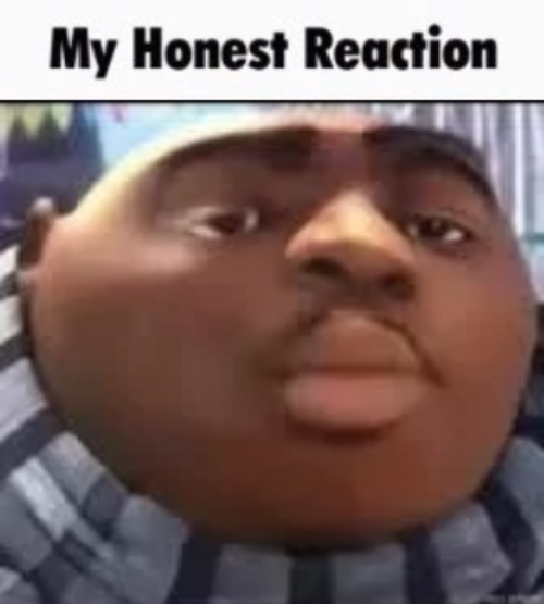 High Quality My honest reaction gru Blank Meme Template