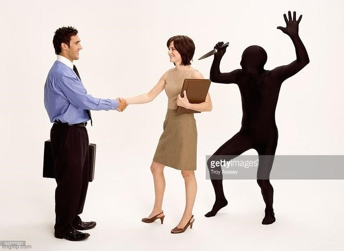 Stock Photo Backstabber | image tagged in stock photo backstabber | made w/ Imgflip meme maker