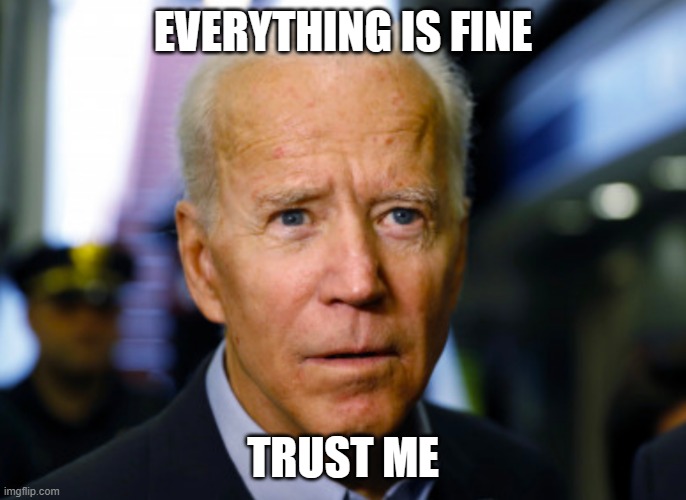 State of the Union recap | EVERYTHING IS FINE; TRUST ME | image tagged in joe biden confused,state of the union,america in decline,democrat war on america,no trust or faith in joe,lying is what he does | made w/ Imgflip meme maker