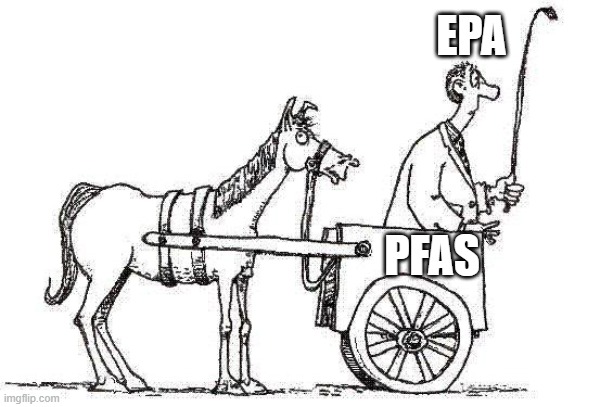 cart before the horse | EPA; PFAS | image tagged in cart before the horse | made w/ Imgflip meme maker