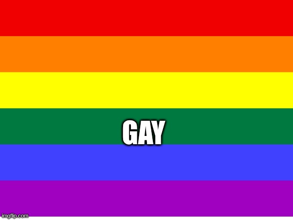 GAY | GAY | image tagged in gay pride,gay,im gay | made w/ Imgflip meme maker