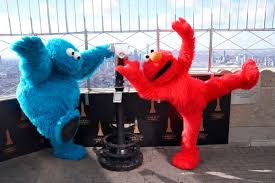 Elmo and Cookie monster Blank Meme Template