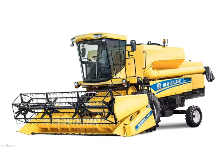 TC5.30 New Holland combine harvester raid | image tagged in tc5 30 new holland combine harvester | made w/ Imgflip meme maker