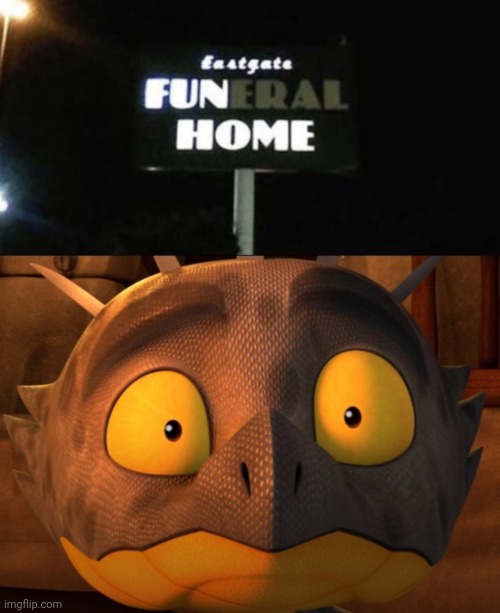 Please tell me what the frick is fun about a funeral home | image tagged in shocked cutter,funeral,fun,stupid signs | made w/ Imgflip meme maker