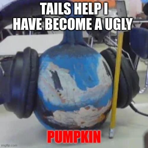 sonic ? | TAILS HELP I HAVE BECOME A UGLY; PUMPKIN | image tagged in pie charts | made w/ Imgflip meme maker