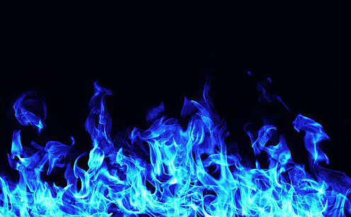 High Quality Blue Flames Blank Meme Template