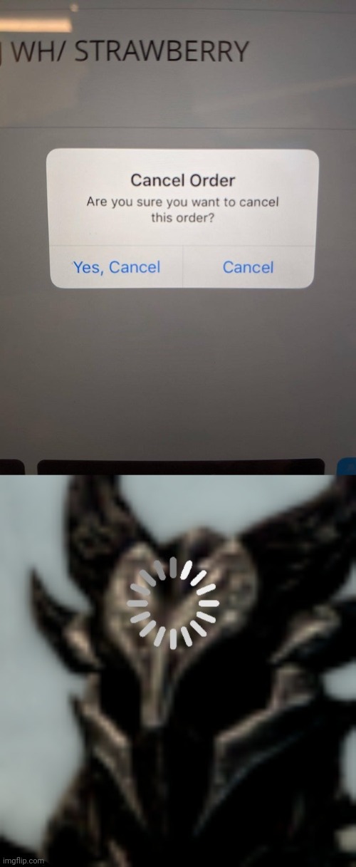 Both of the options are cancel, smh | image tagged in dragonborn processing,cancel,options,you had one job,memes,meme | made w/ Imgflip meme maker