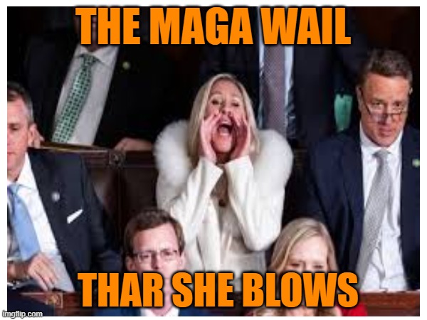 THE MAGA WAIL THAR SHE BLOWS | made w/ Imgflip meme maker