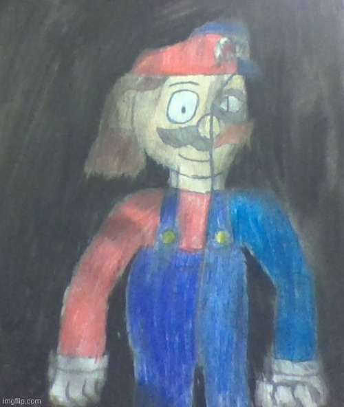 The Void | image tagged in mario,drawing | made w/ Imgflip meme maker