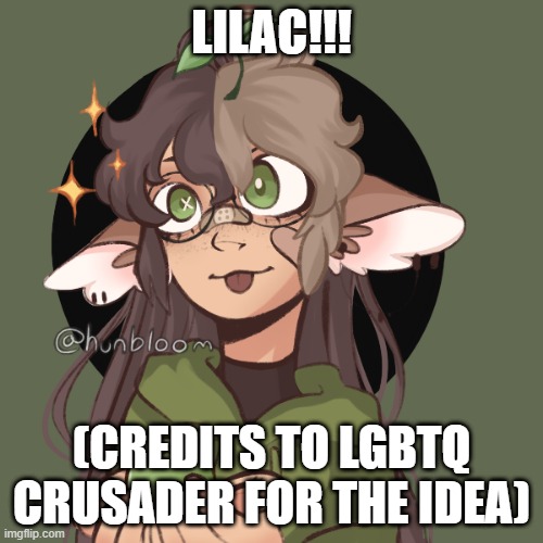 LILAC!!! (CREDITS TO LGBTQ CRUSADER FOR THE IDEA) | made w/ Imgflip meme maker