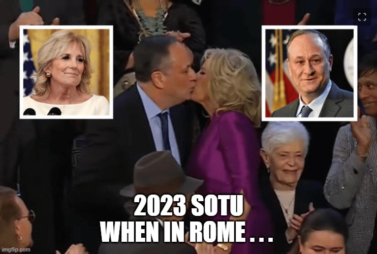 When in Rome | 2023 SOTU
WHEN IN ROME . . . | image tagged in funny memes | made w/ Imgflip meme maker