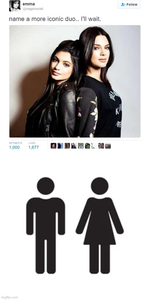 Literally cannot get more iconic than this | image tagged in name a more iconic duo | made w/ Imgflip meme maker