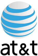 AT&T logo with transparency Blank Meme Template