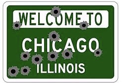 High Quality Welcome to Chicago bullet holes Blank Meme Template