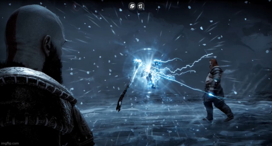 kratos vs thor | image tagged in kratos vs thor | made w/ Imgflip meme maker