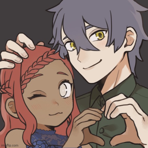 Ur favorite wholesome ship is back again! (Ezra X Andrew) | image tagged in picrew | made w/ Imgflip meme maker
