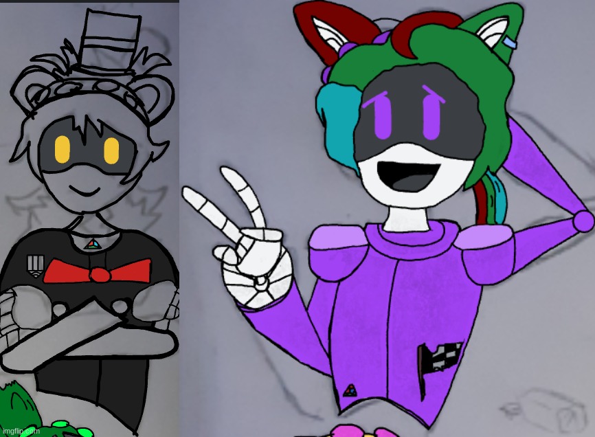 Currently redrawing N and I redrew Vesta (Give me ideas for N i want him to look cool) | image tagged in murder drones,smg4,glitch productions,smg4 gameverse | made w/ Imgflip meme maker